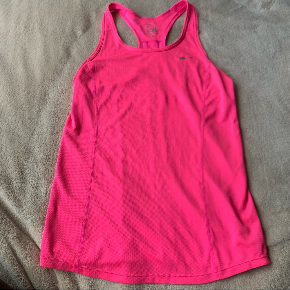Hot pink Nike tank top